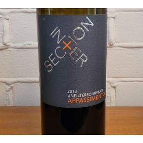 2013 Intersection “Appassimento” Unfiltered Merlot  | 91pts