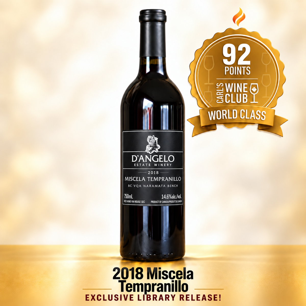 2018 D'Angelo Miscela Tempranillo 🔥 Exclusive Library Release! | 92pts