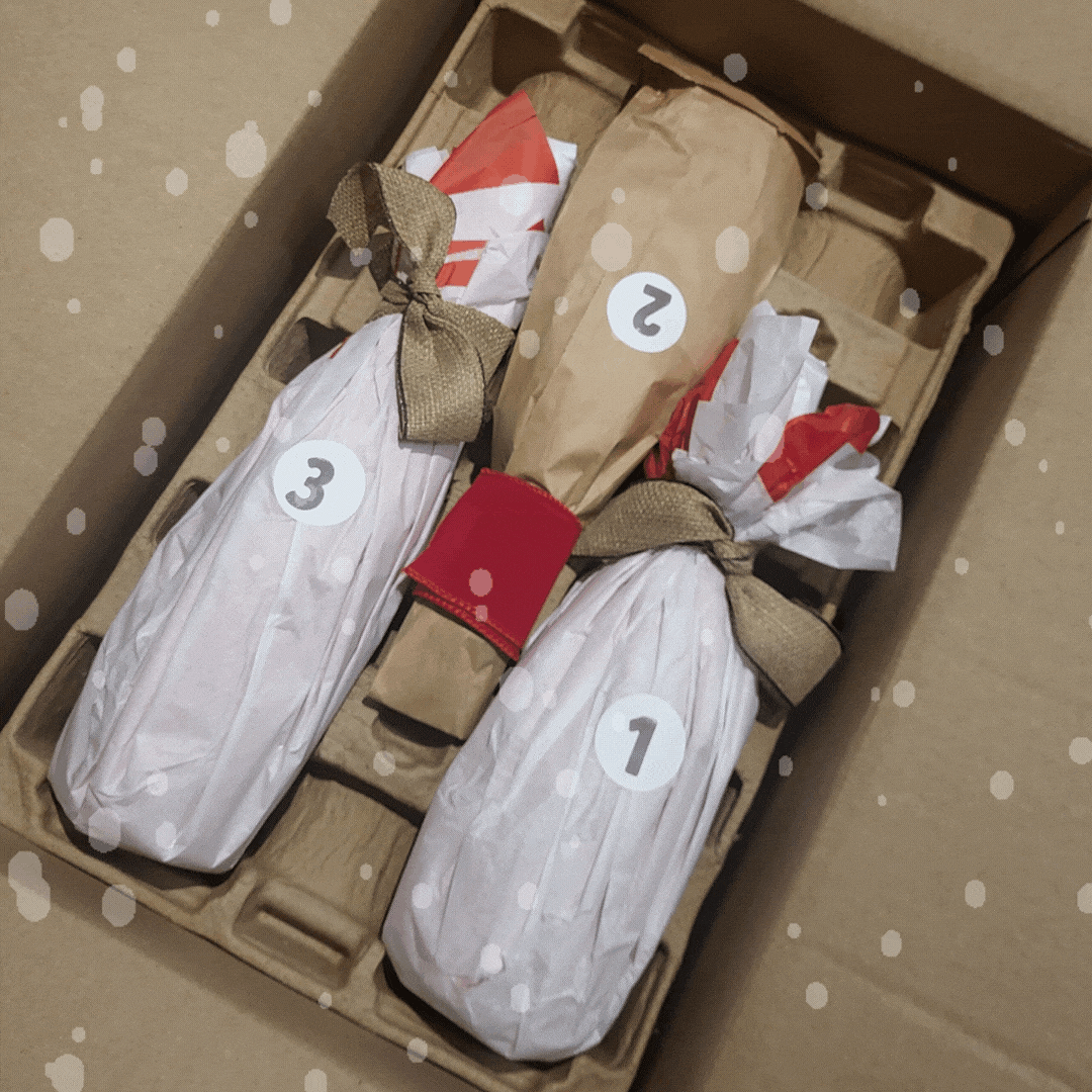 Calendrier de l'Avent de douze bouteilles d'un océan à l'autre