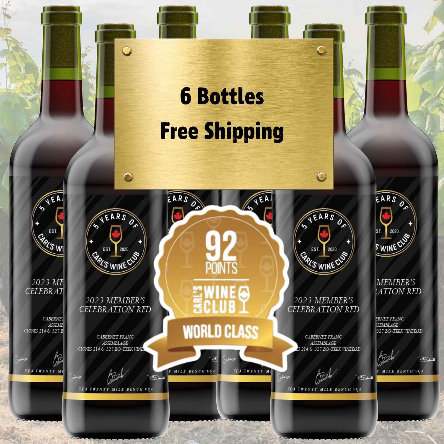 6 Bottles of 2023 Member’s Celebration Red