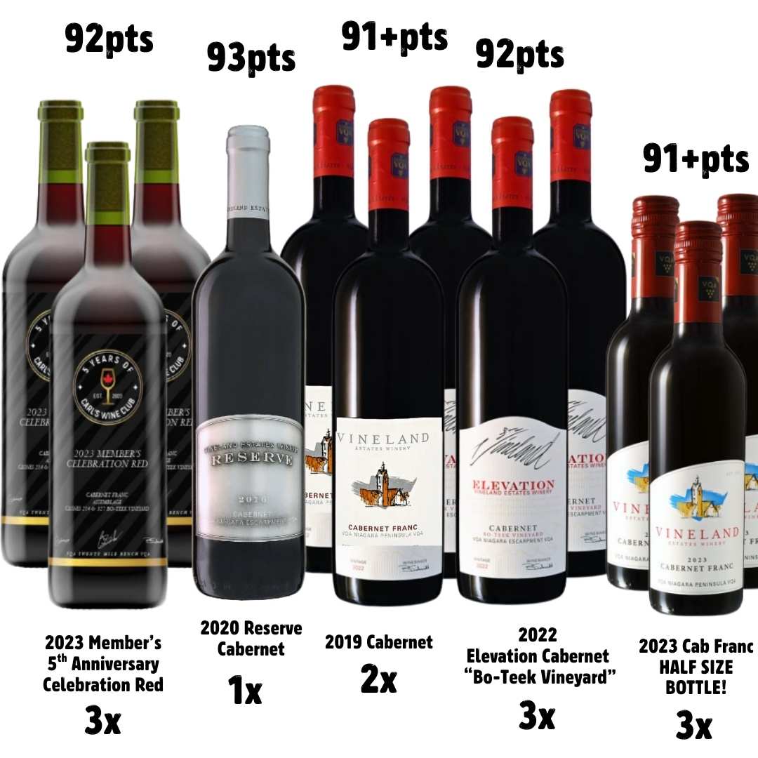 The Franc Fanatic Case | 12 Bottles of Vineland Cab Franc 🔥91+ to 93pts