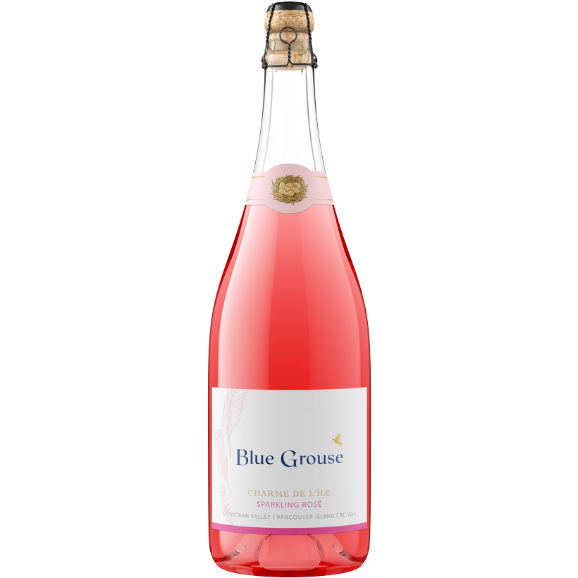 NV Blue Grouse Rose Charme De L'Île Sparkling Brut | 91+pts
