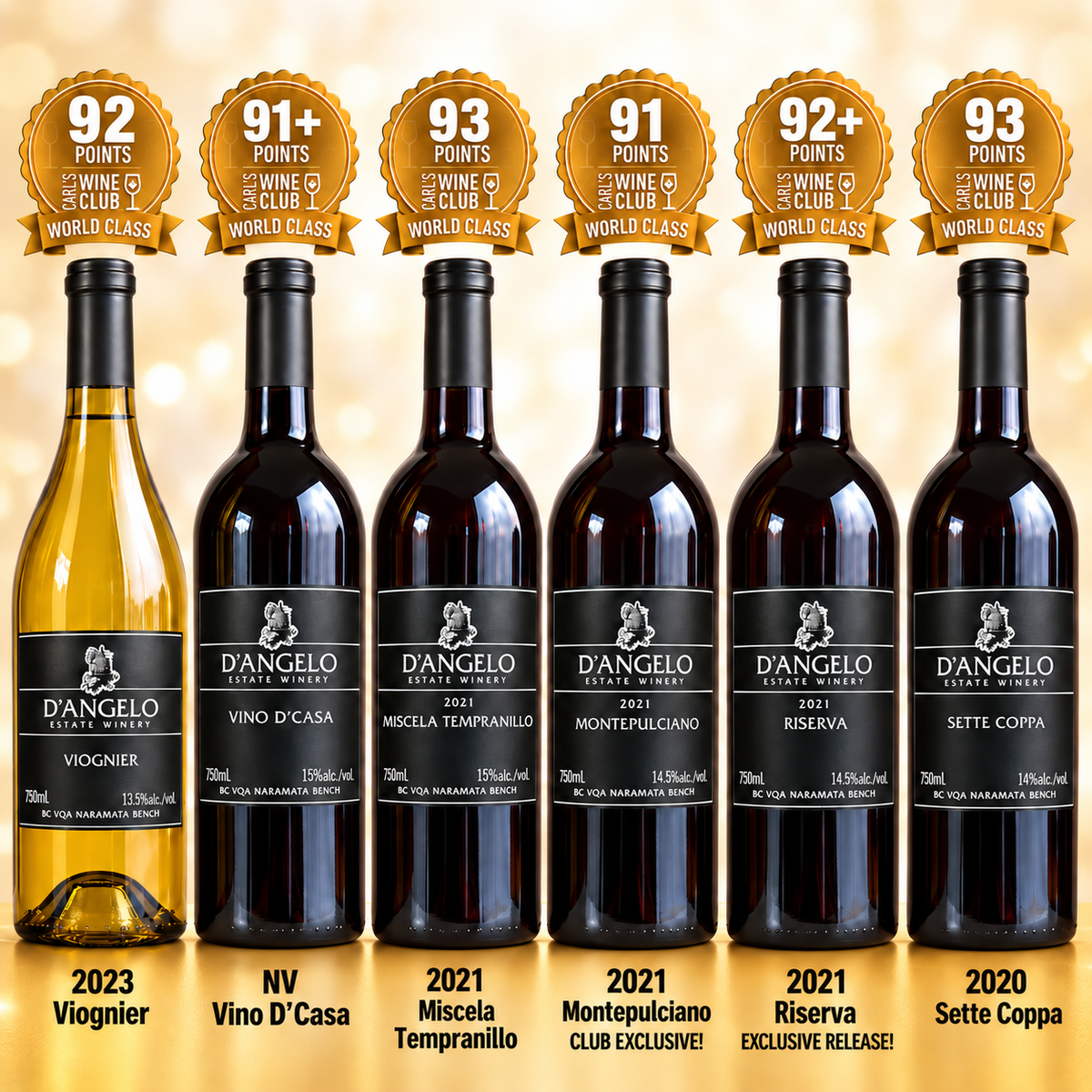 Six Bottle D'Angelo Discovery Pack 🔥 91 to 93pts