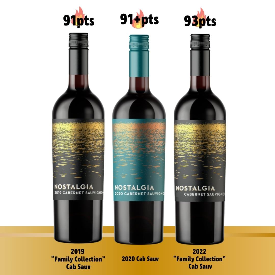 Trio of Nostalgia Cab Sauv 🔥 91 to 93pts