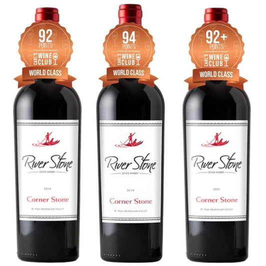 Three Bottle Corner Stone VERTICAL | 2018 - 2019 - 2020 🔥 92 to 94pts - Carl's Wine Club