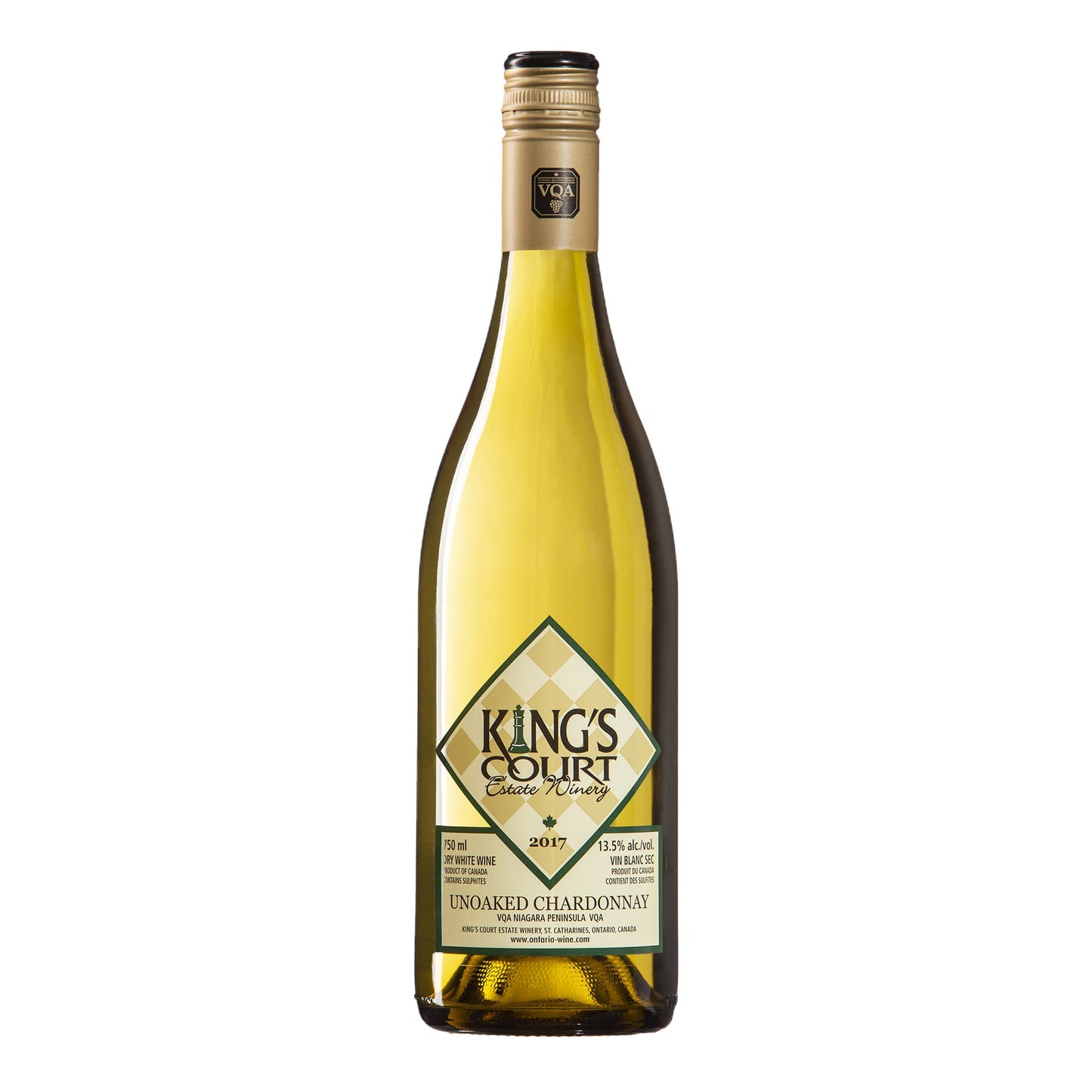 2017 King's Court Unoaked Chardonnay - Carl's Wine Club
